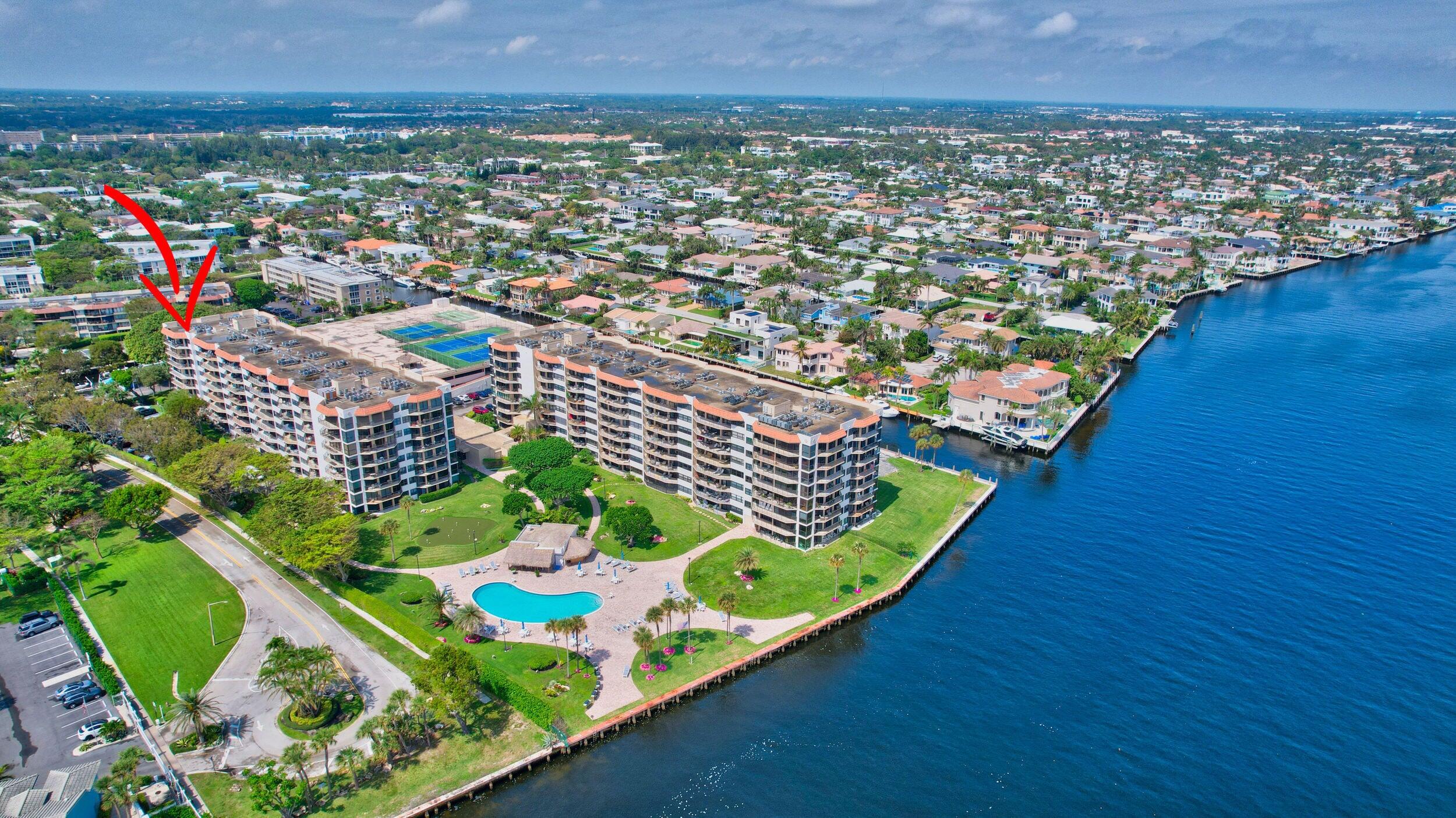 an aerial view of a city