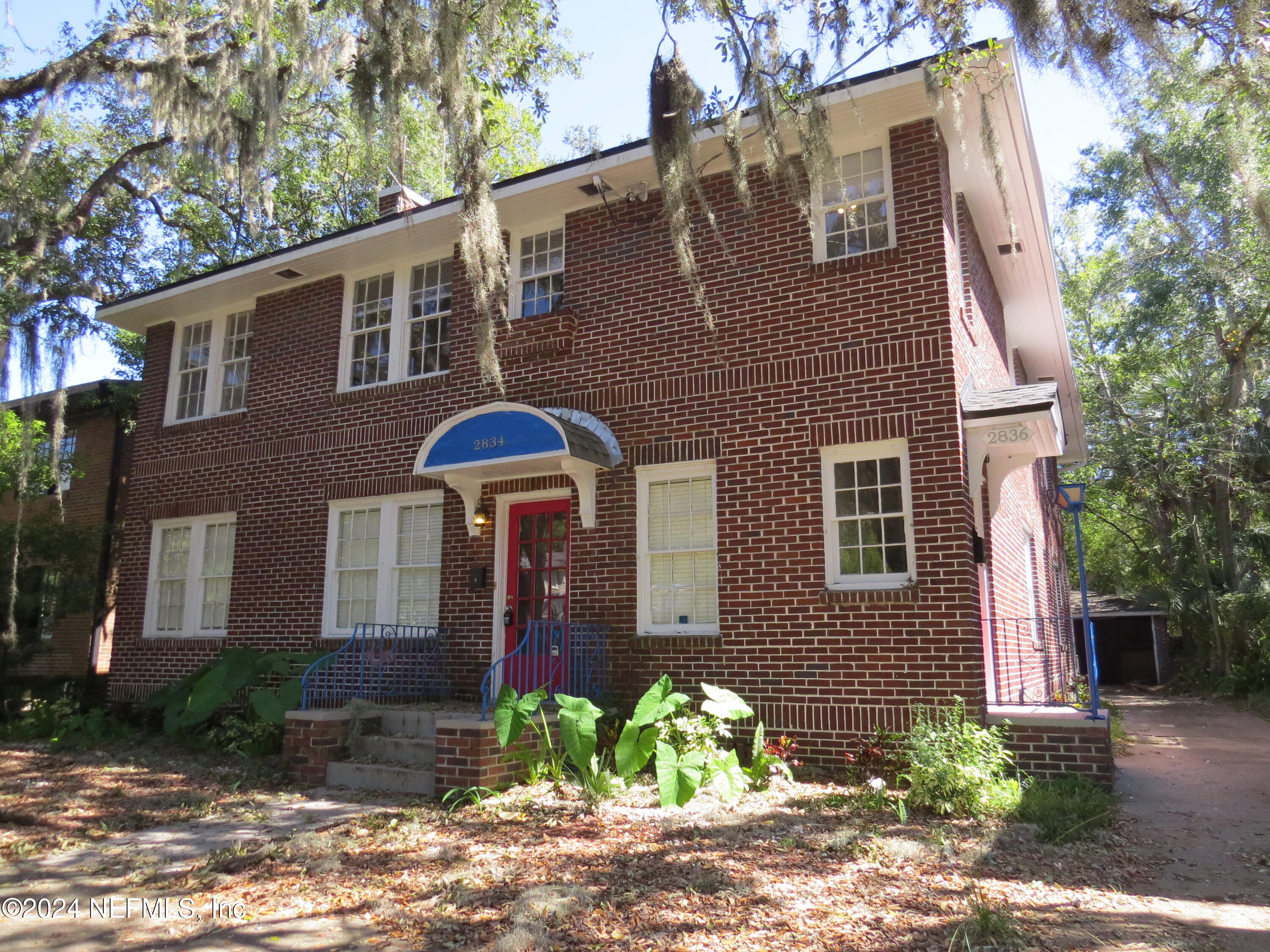 a front view of a house