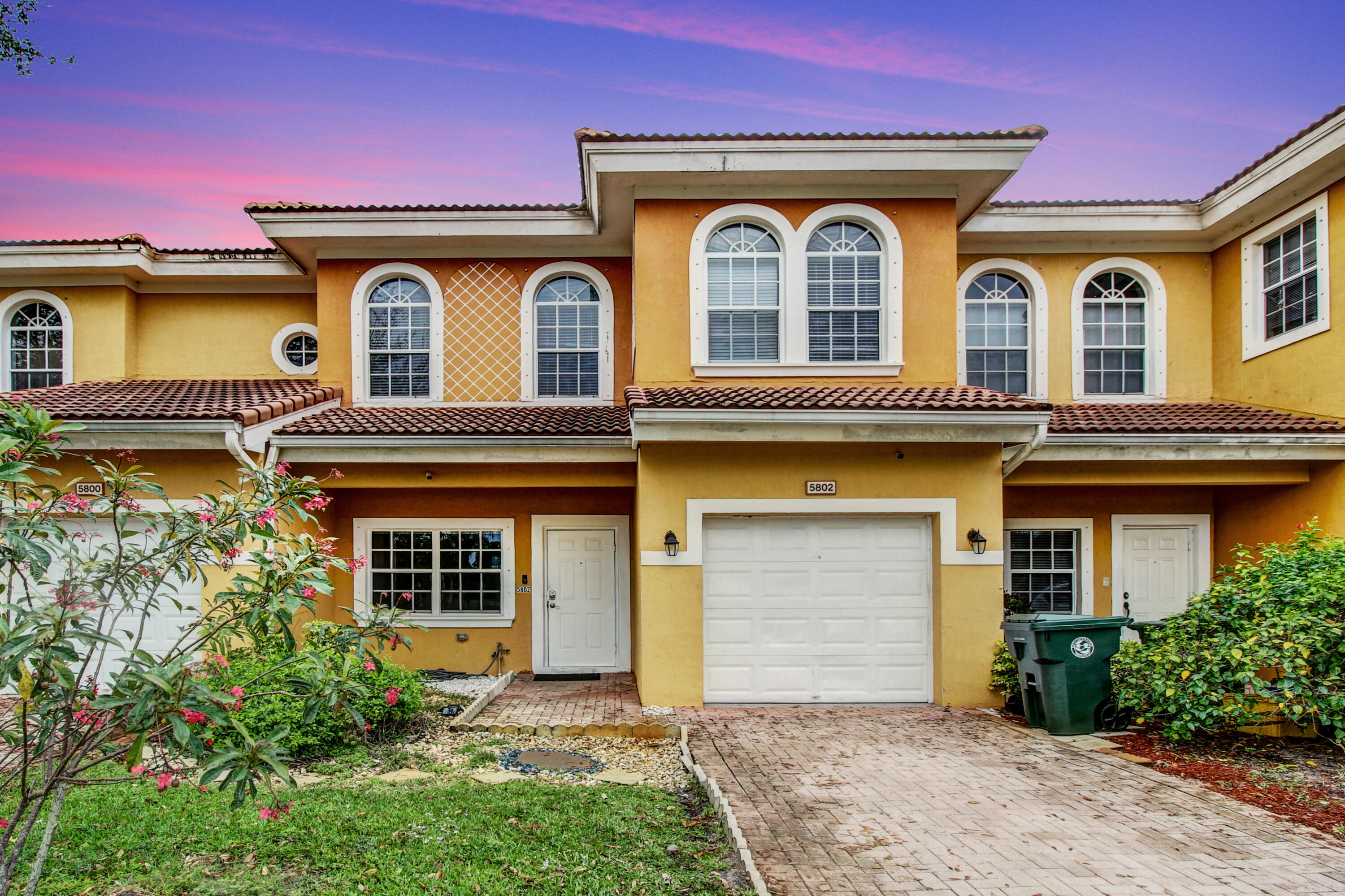 a front view of a house