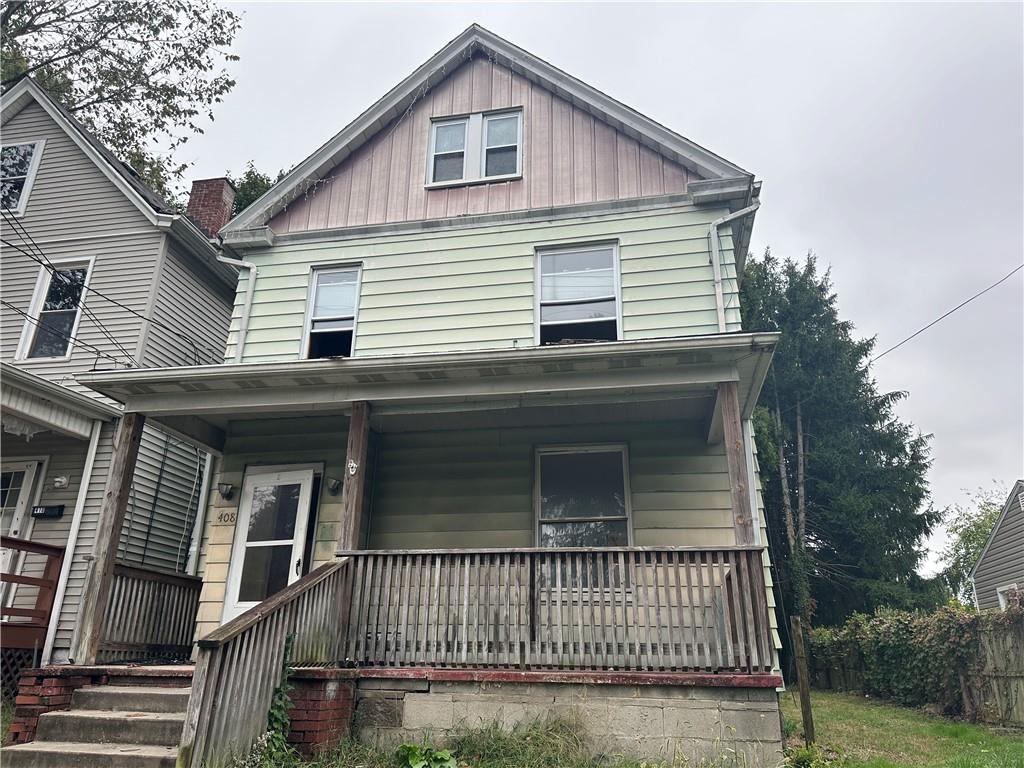 a view of a house with a window