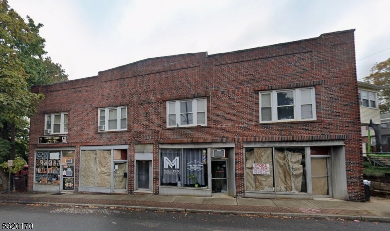 a front view of a building