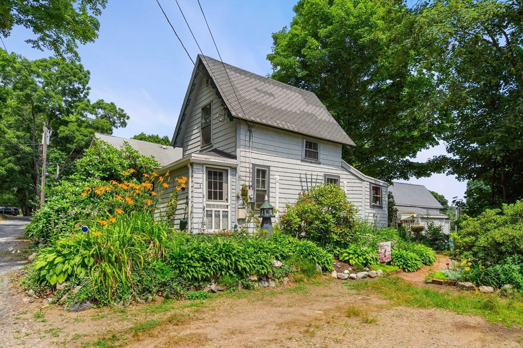 a aerial view of a house