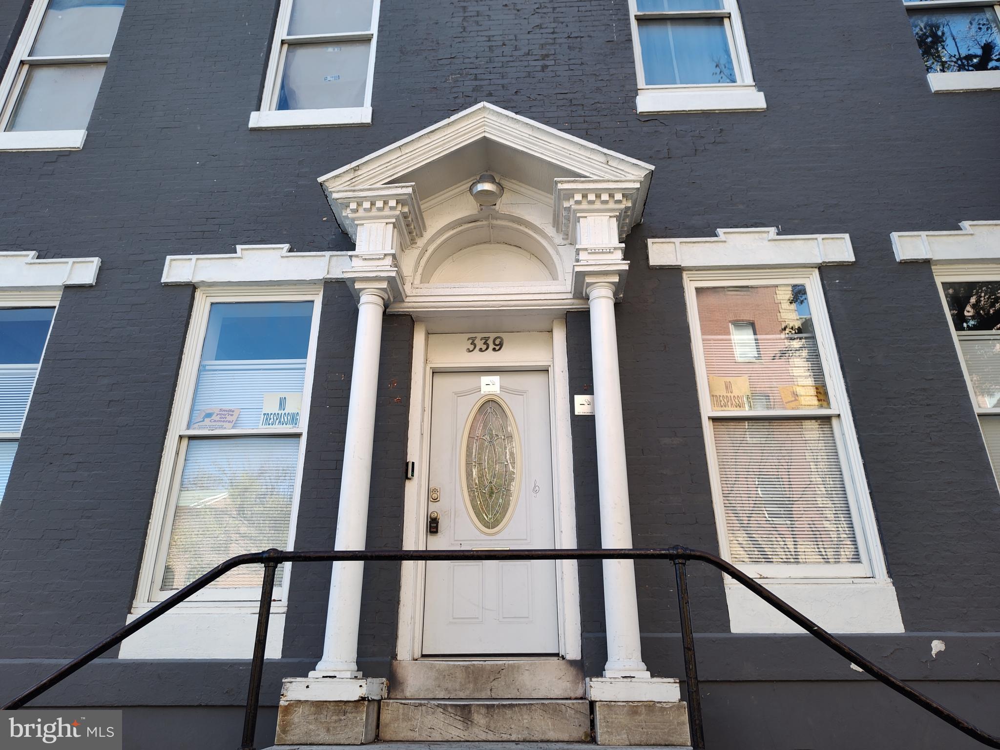 a view of a door with a door