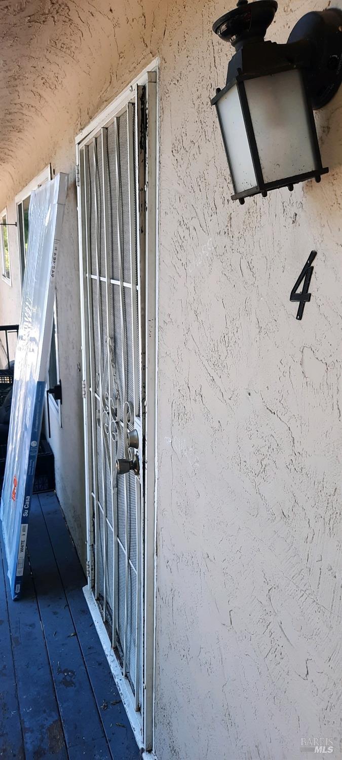 a view of a walk in closet