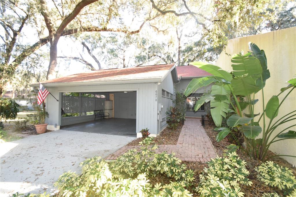 a view of a house with a patio