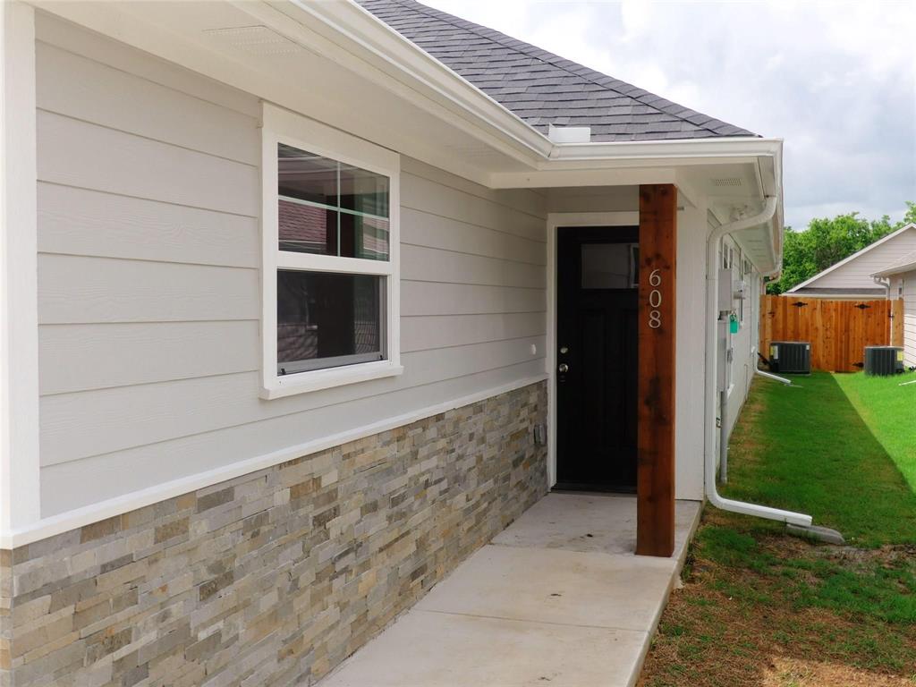 a view of front door of house