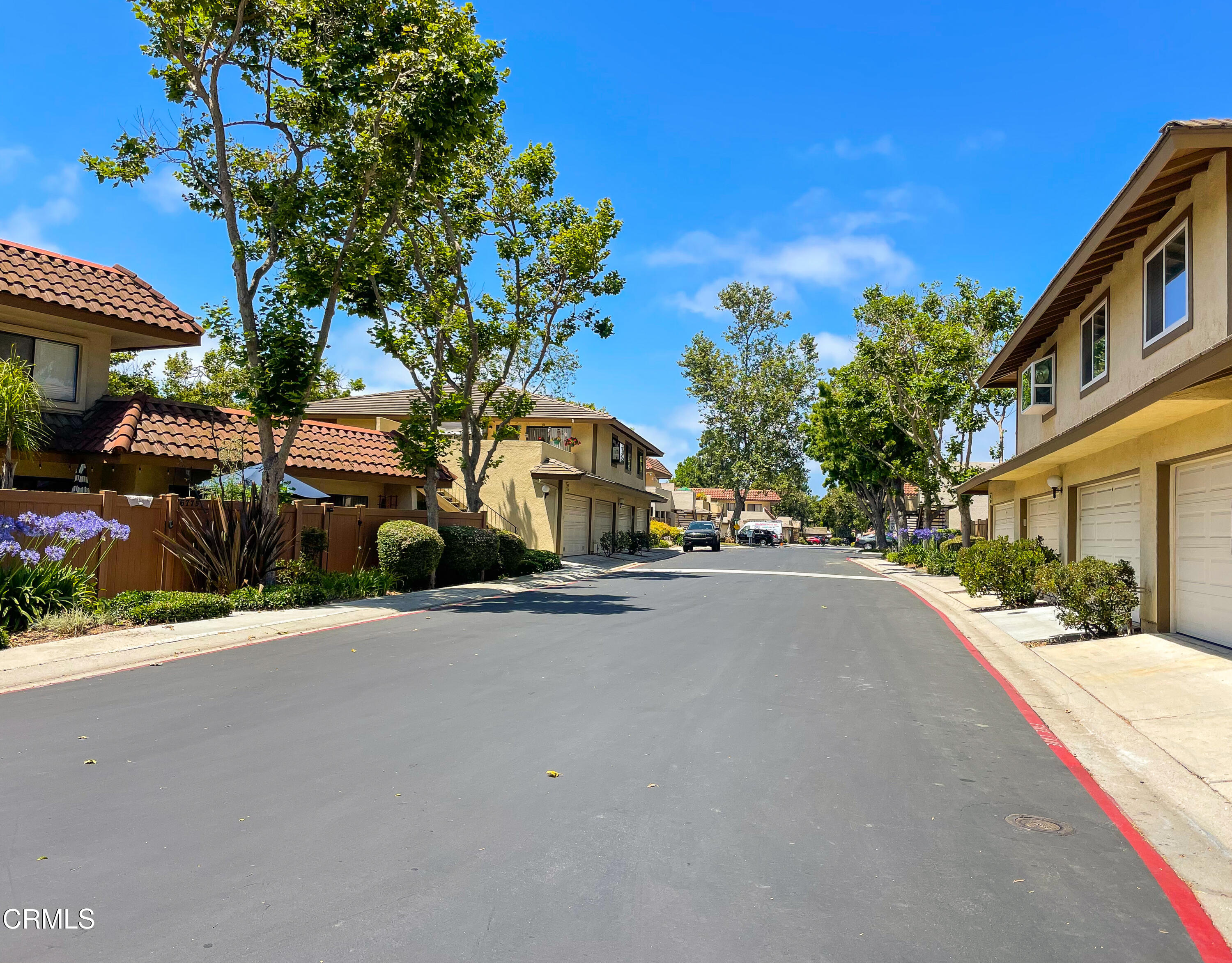 a view of a street with a building and a street view