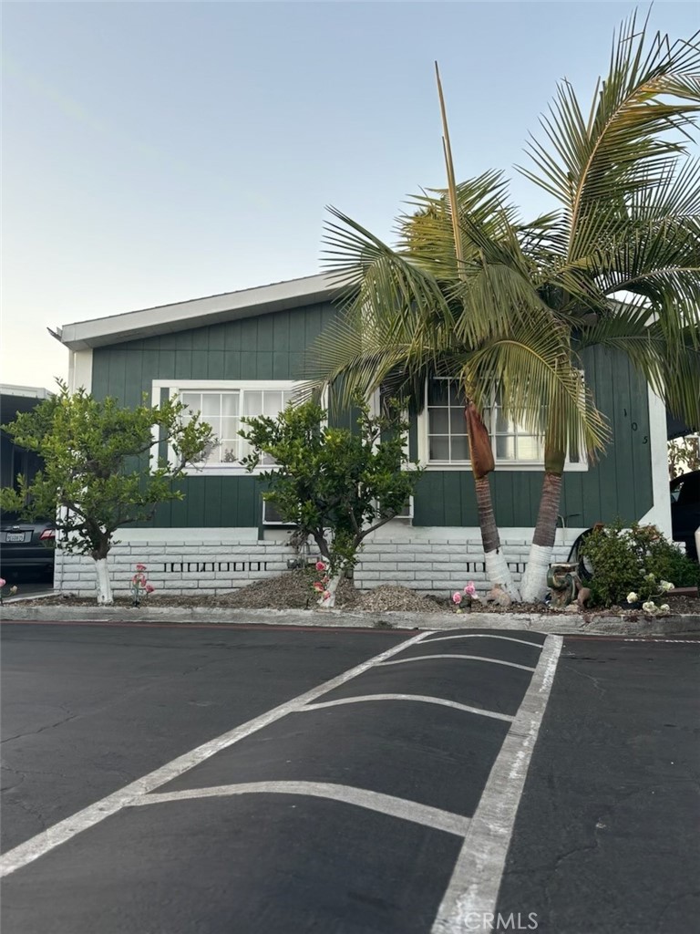 a view of a house with a patio