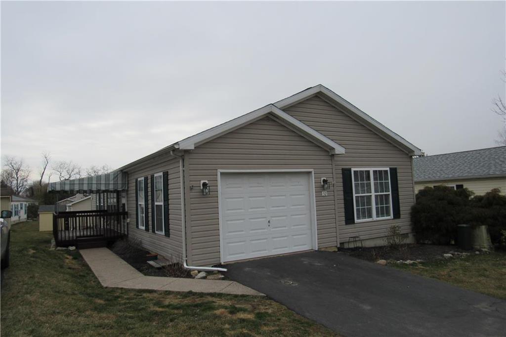 a view of backyard of house