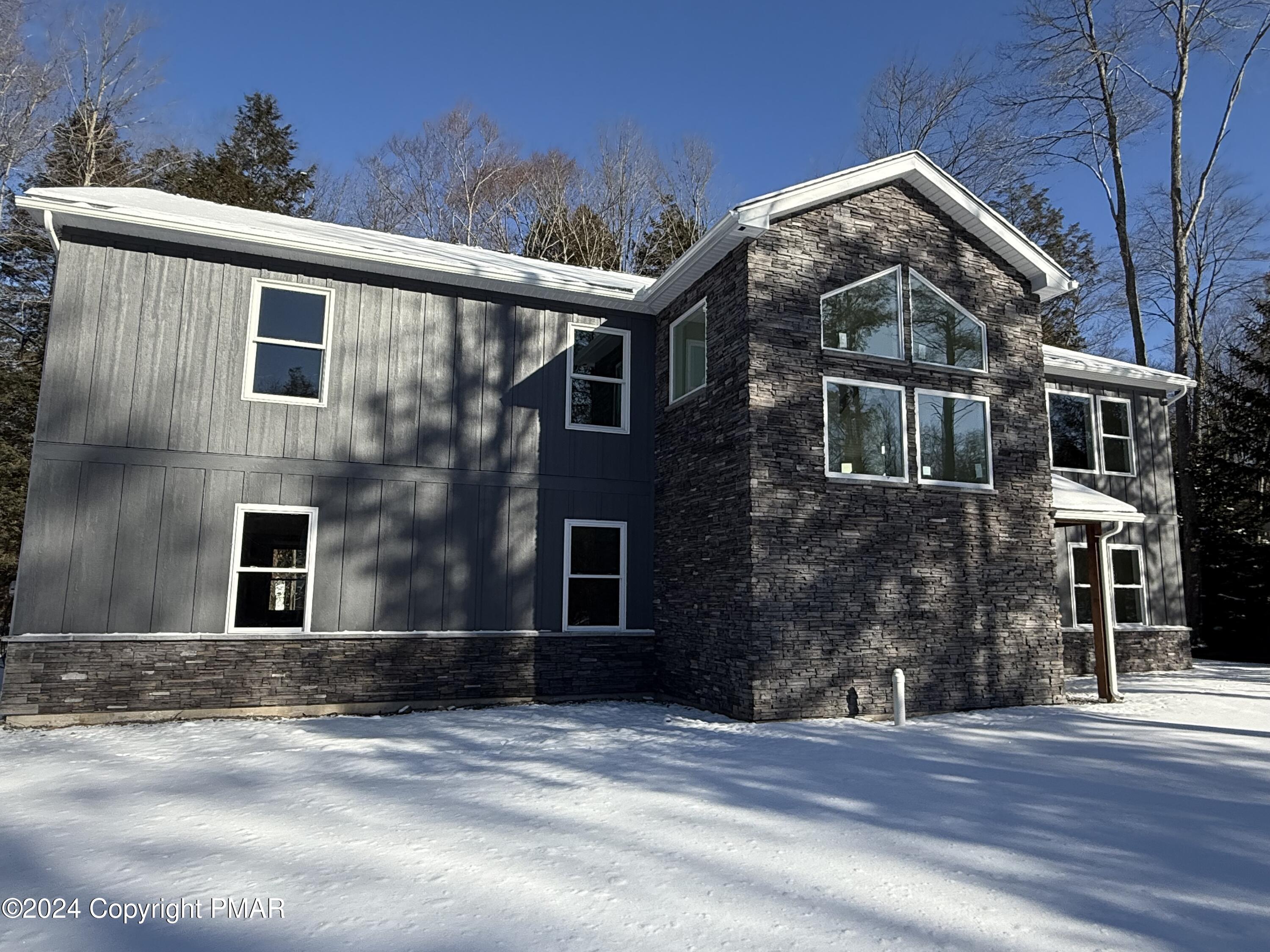 a front view of house