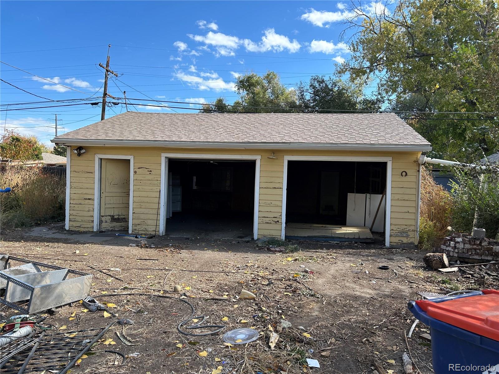 a view of a house with a patio