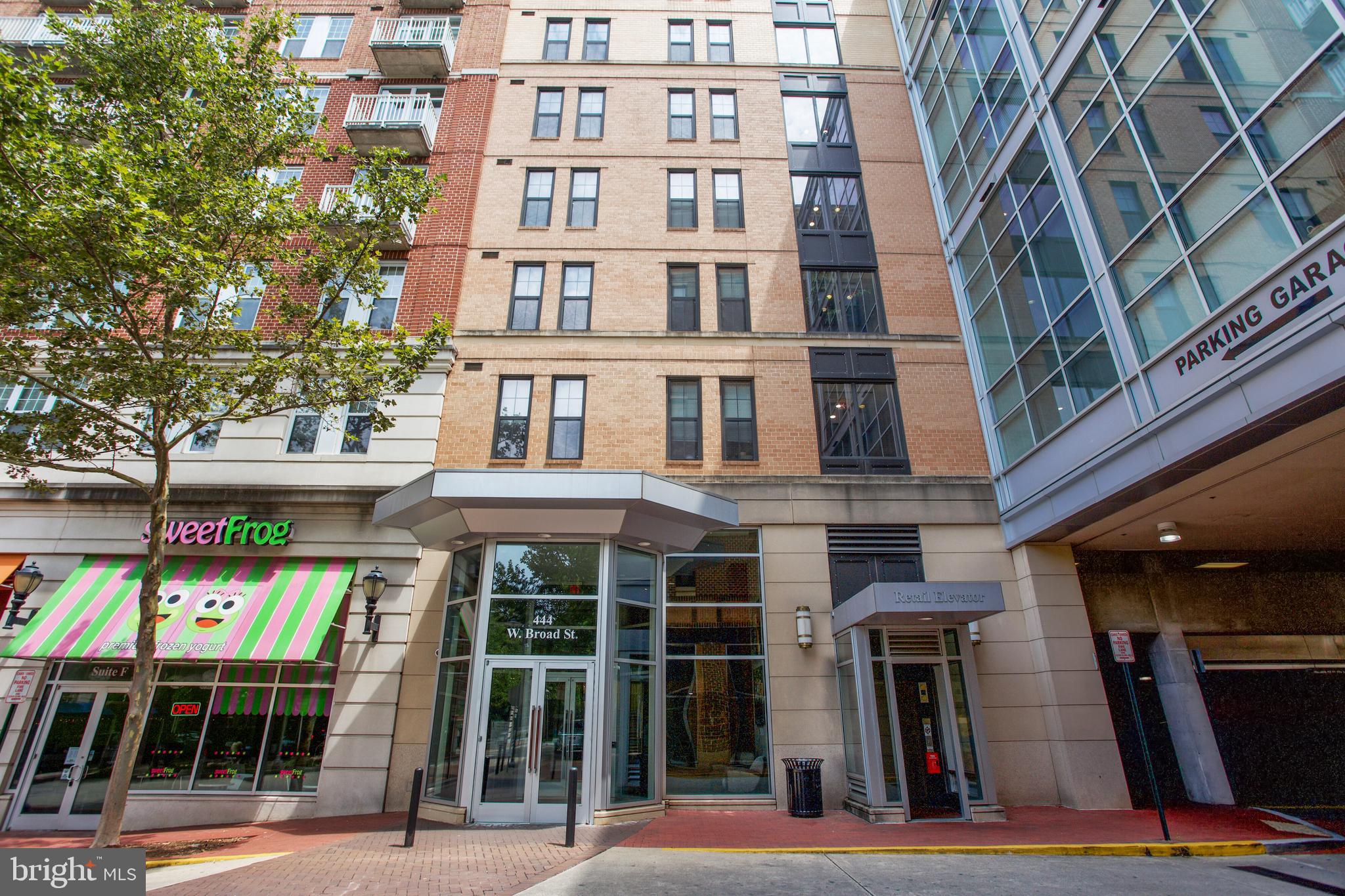 a view of a building with a outdoor space