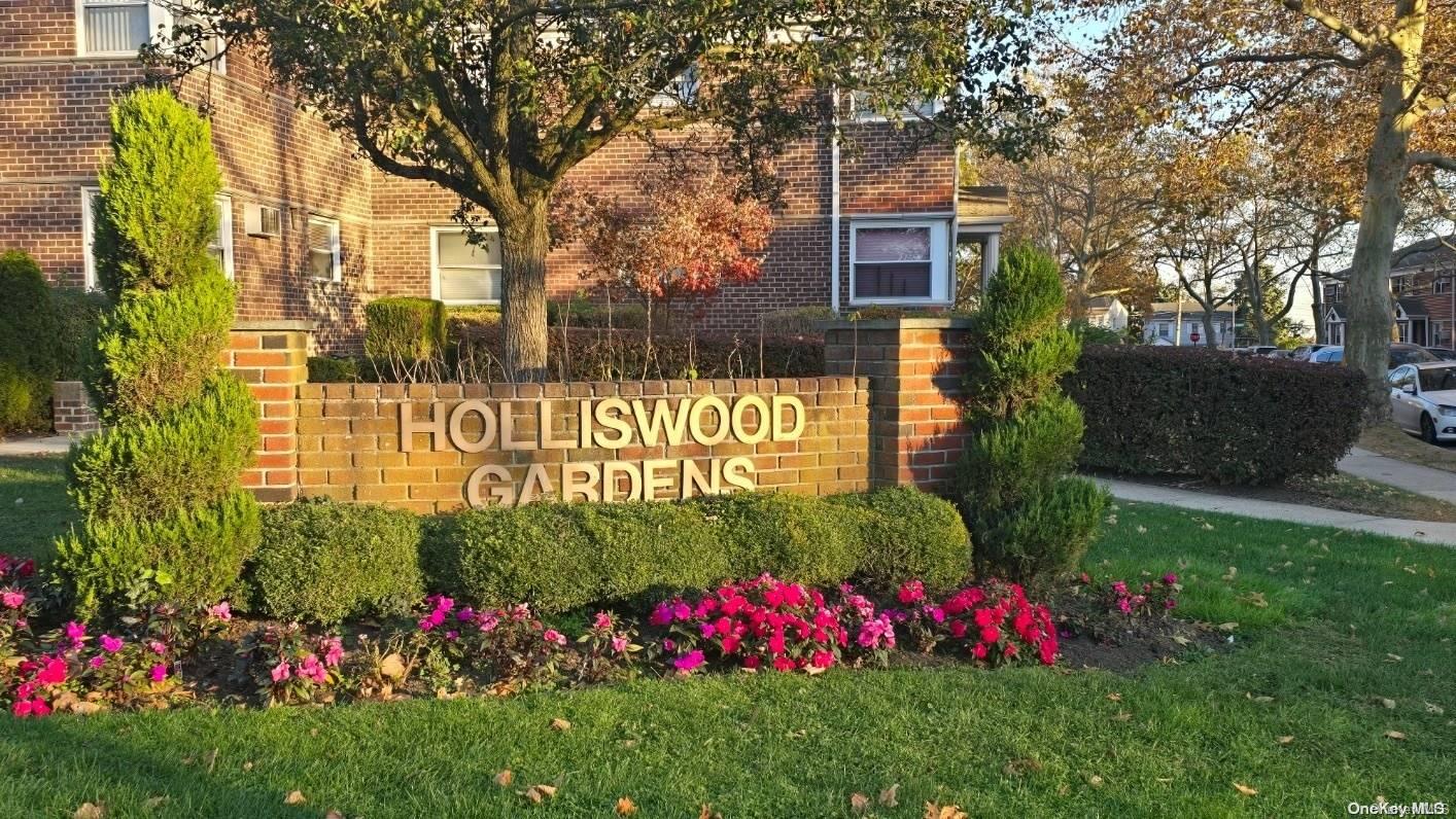 a view of a bunch of flowers and yard