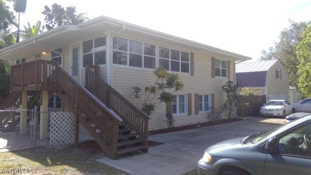 a view of a house with a patio