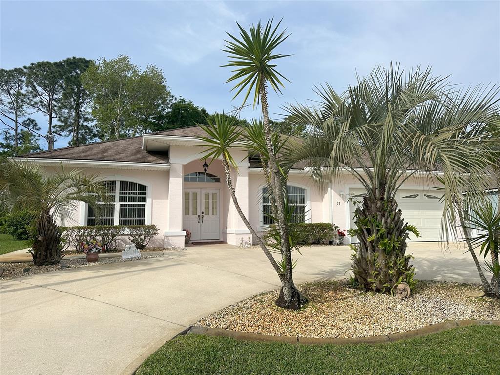 a view of a house with a patio