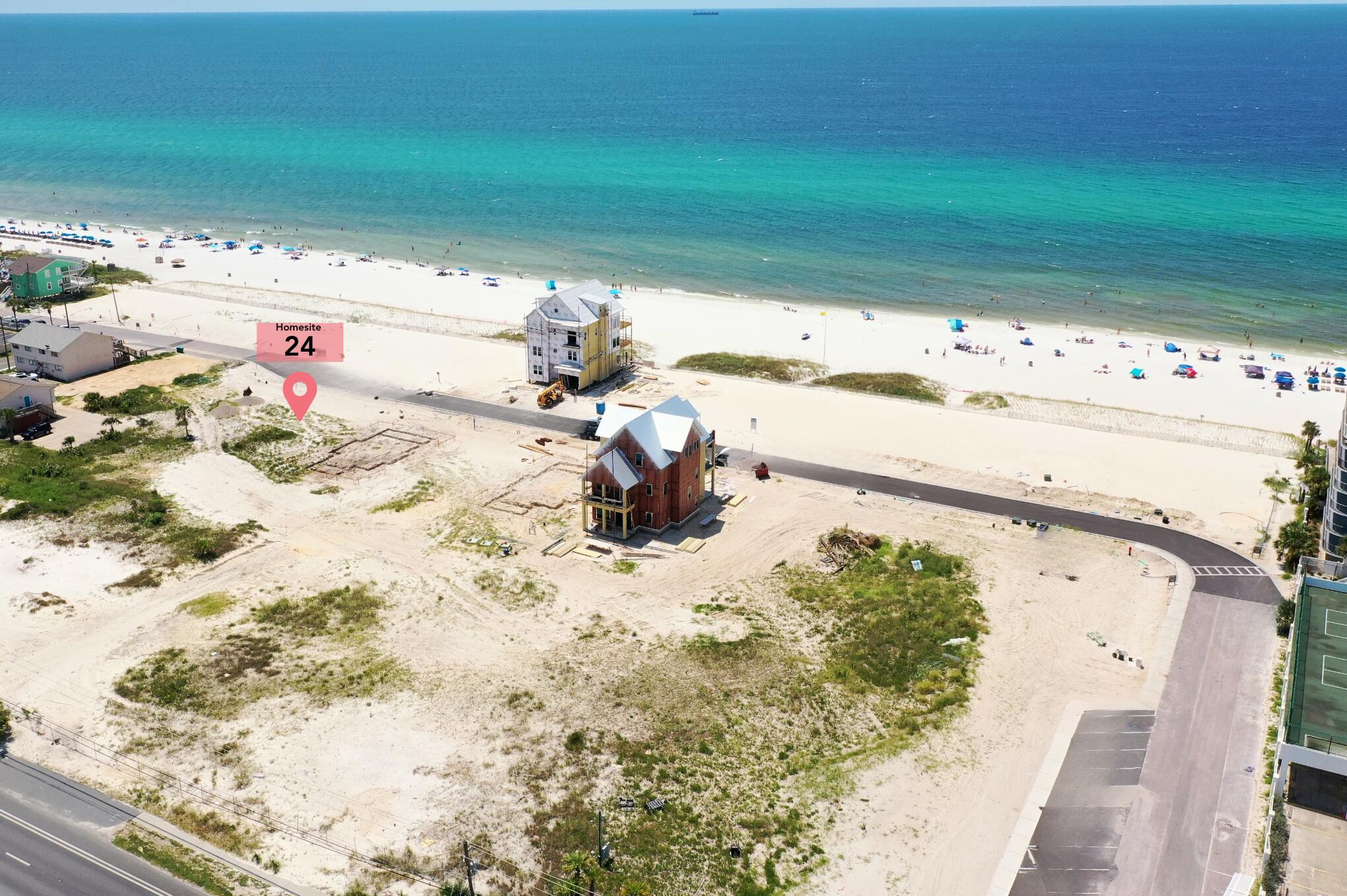 a view of beach and ocean view