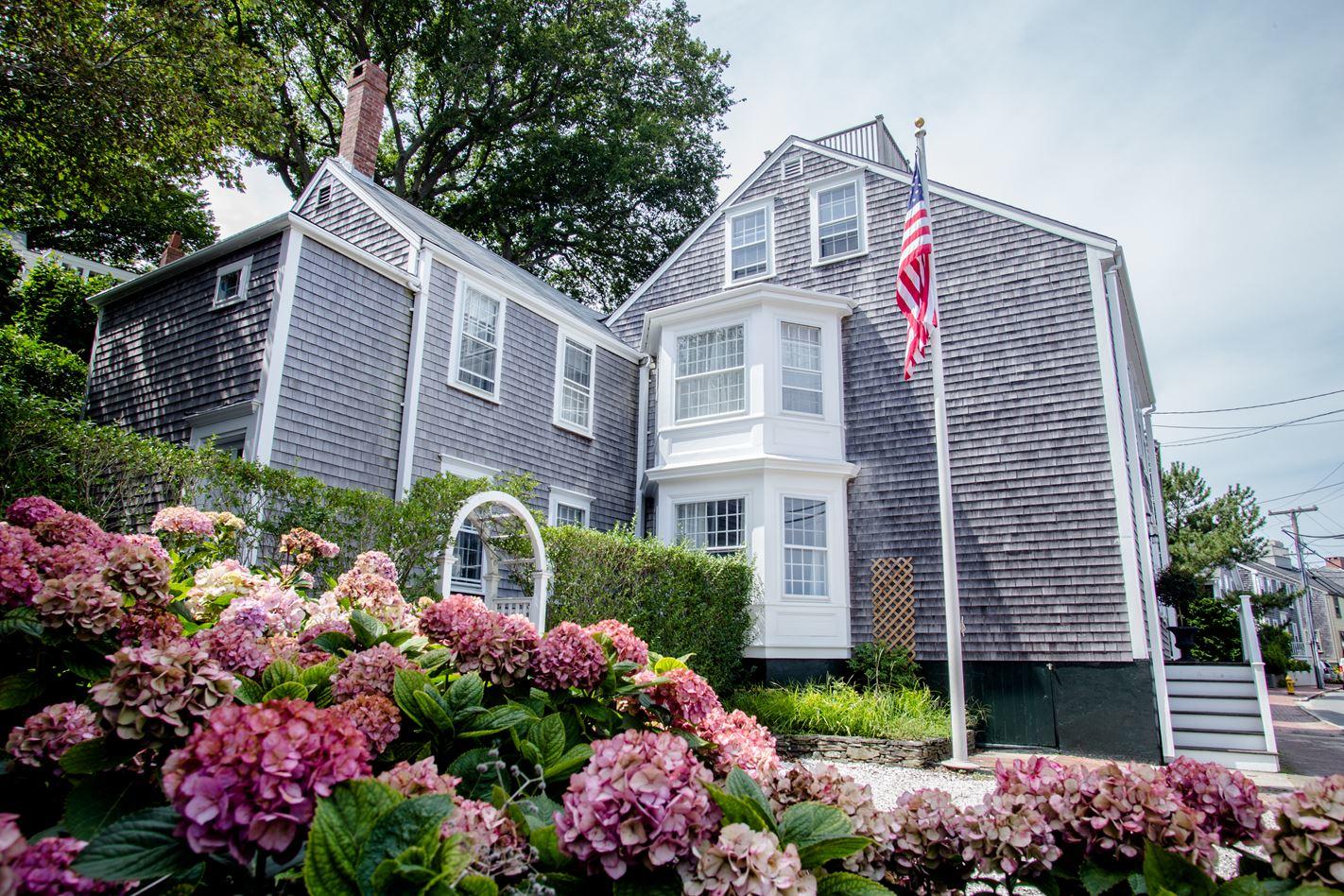 a front view of a house