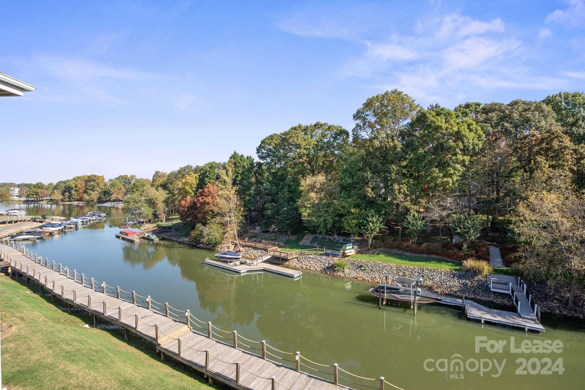 a view of boat and small yard