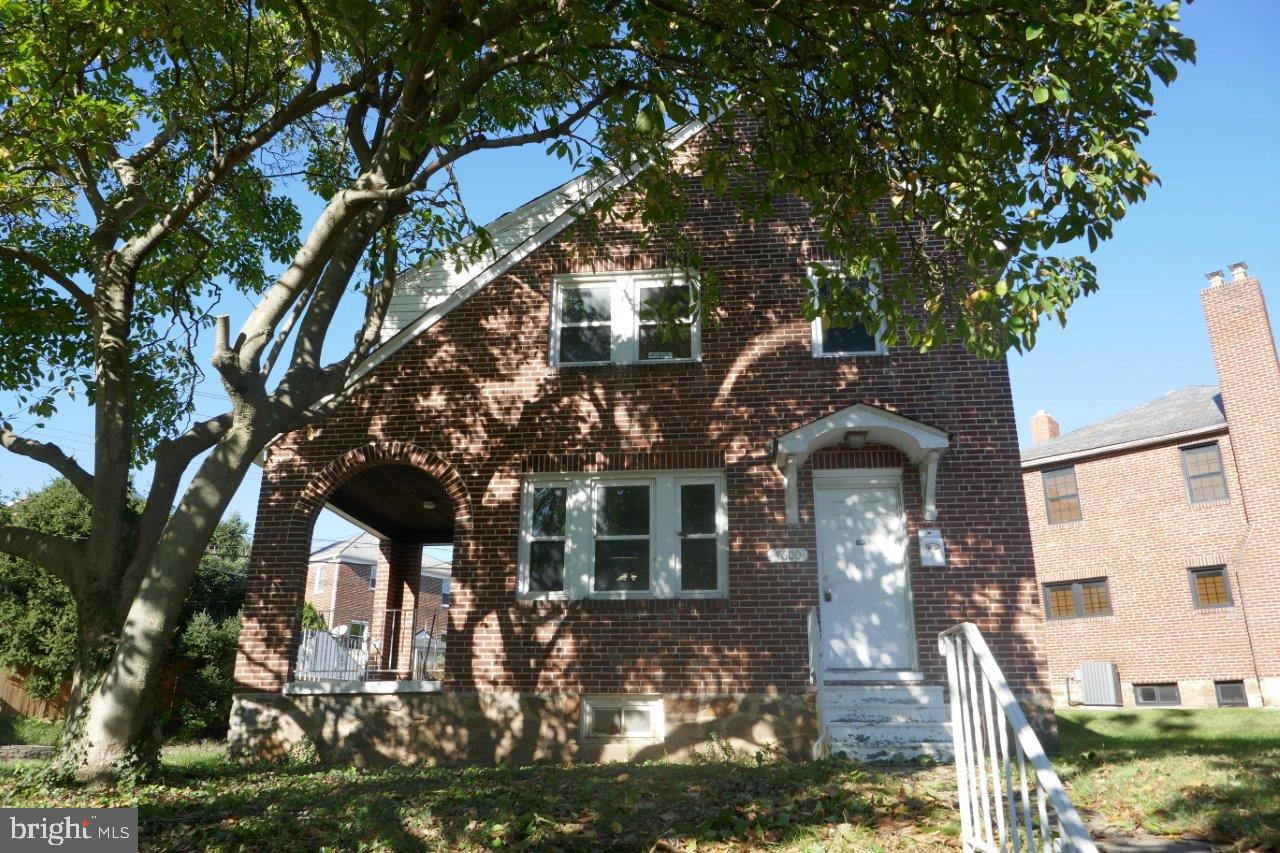 front view of house with a tree