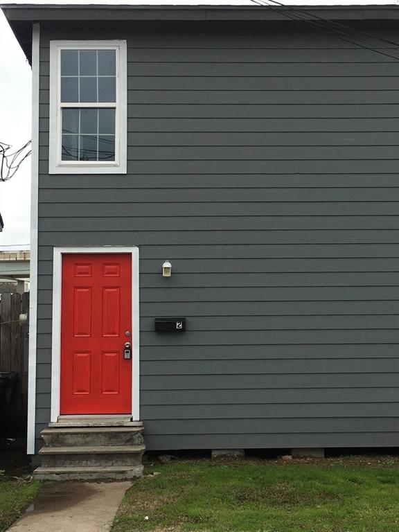 a view of front door of house