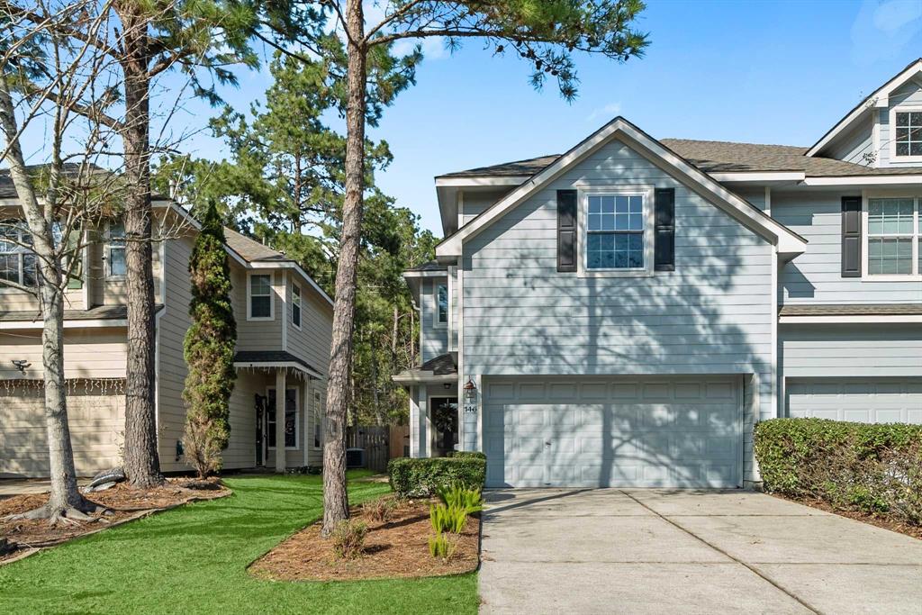 driveway, front of home