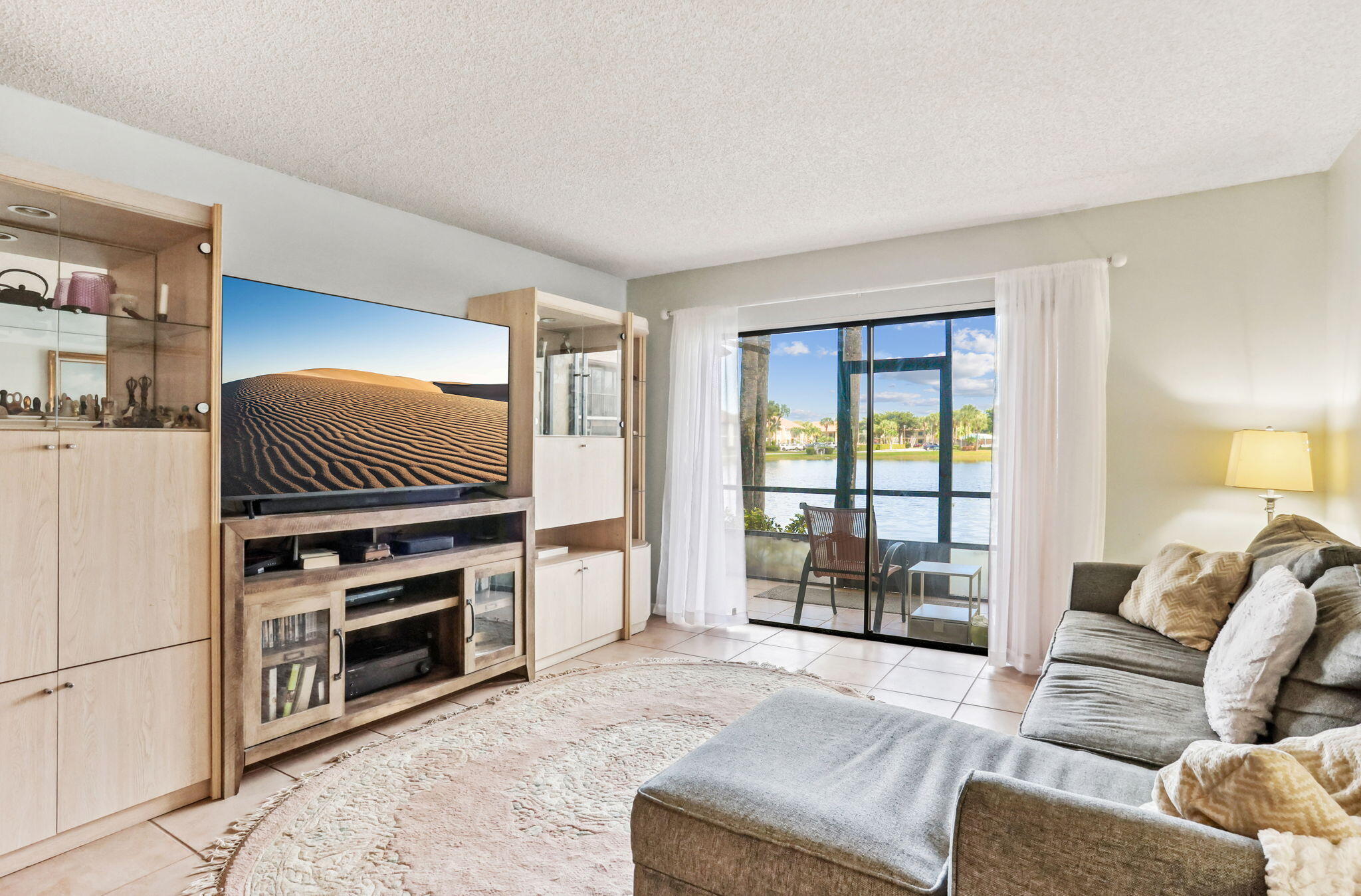 Living Room w/ Lake Views