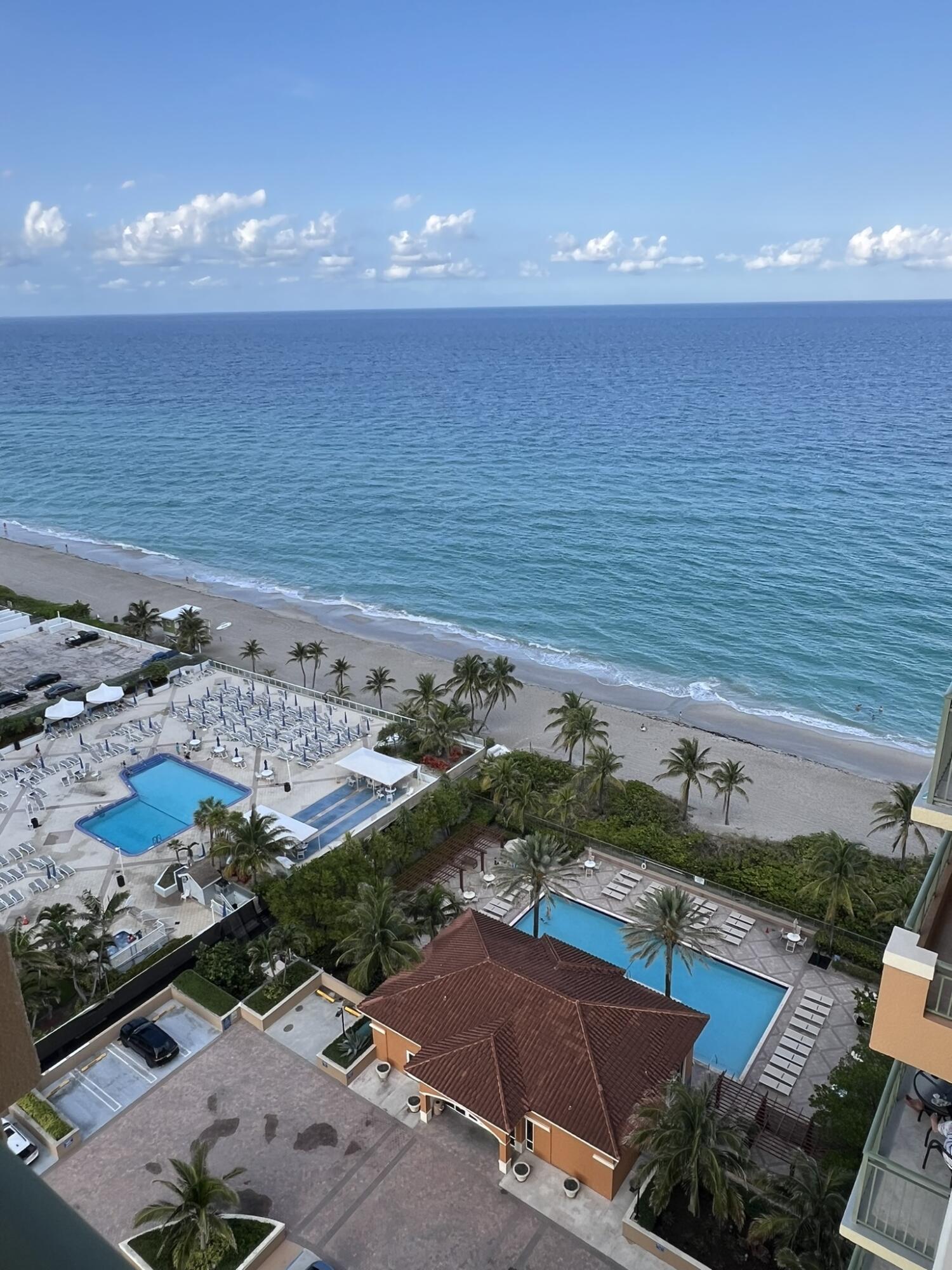 a view of an ocean and beach