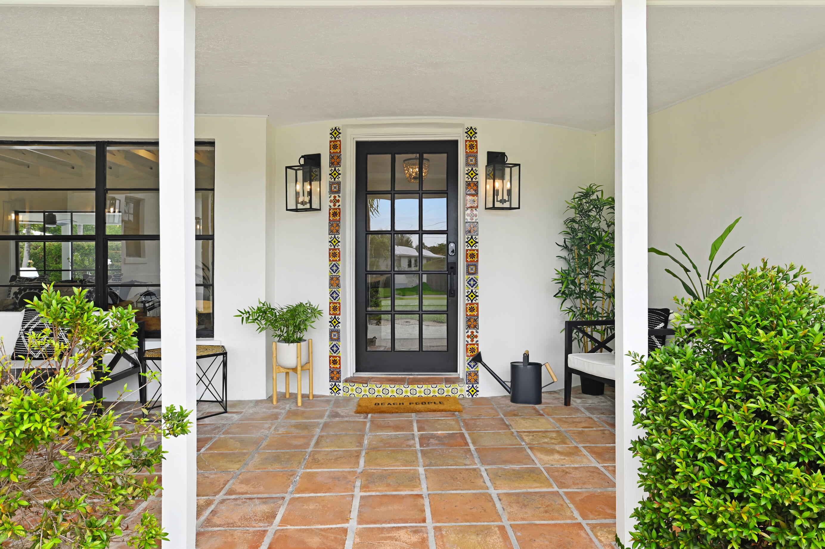 a view of a entryway door of the house