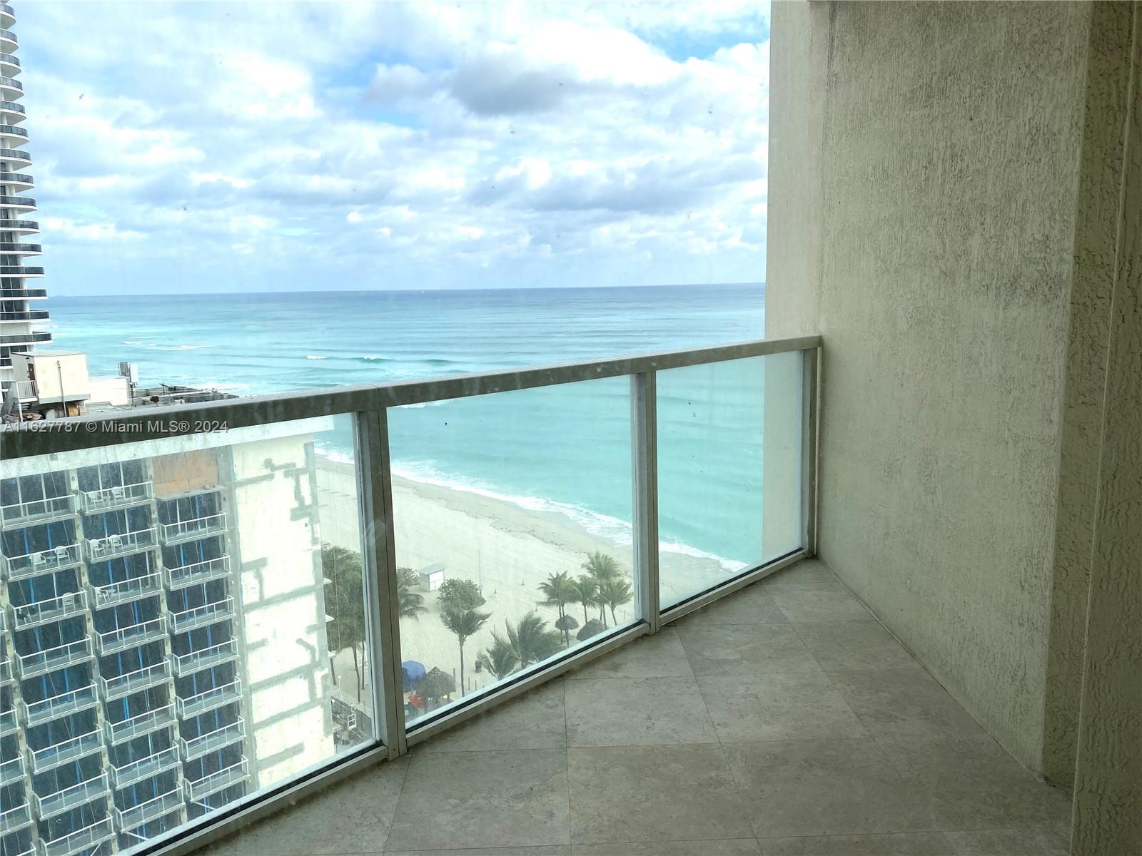 a view of balcony with city view