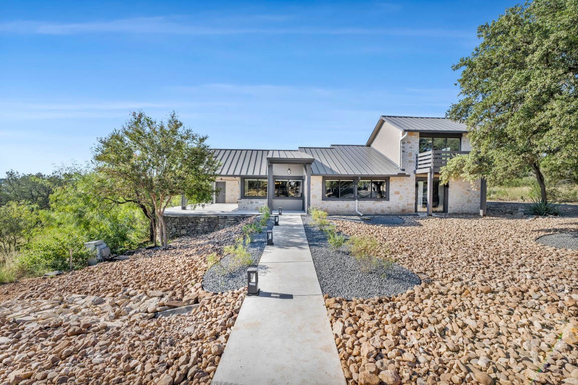 a view of a house with a patio