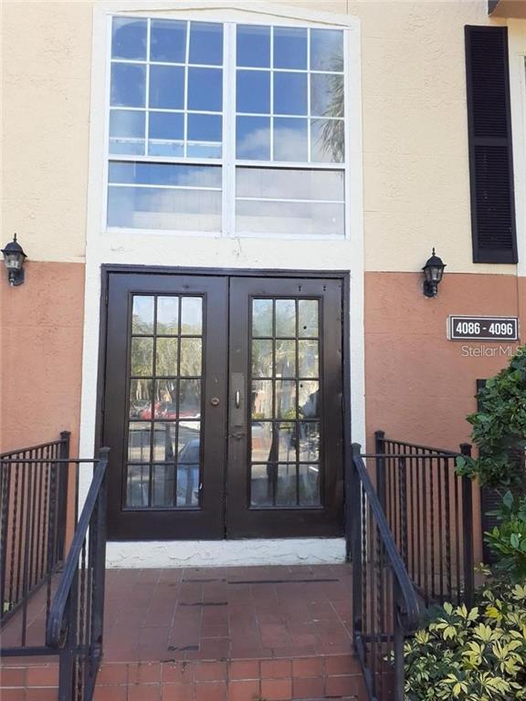 a view of front door of house