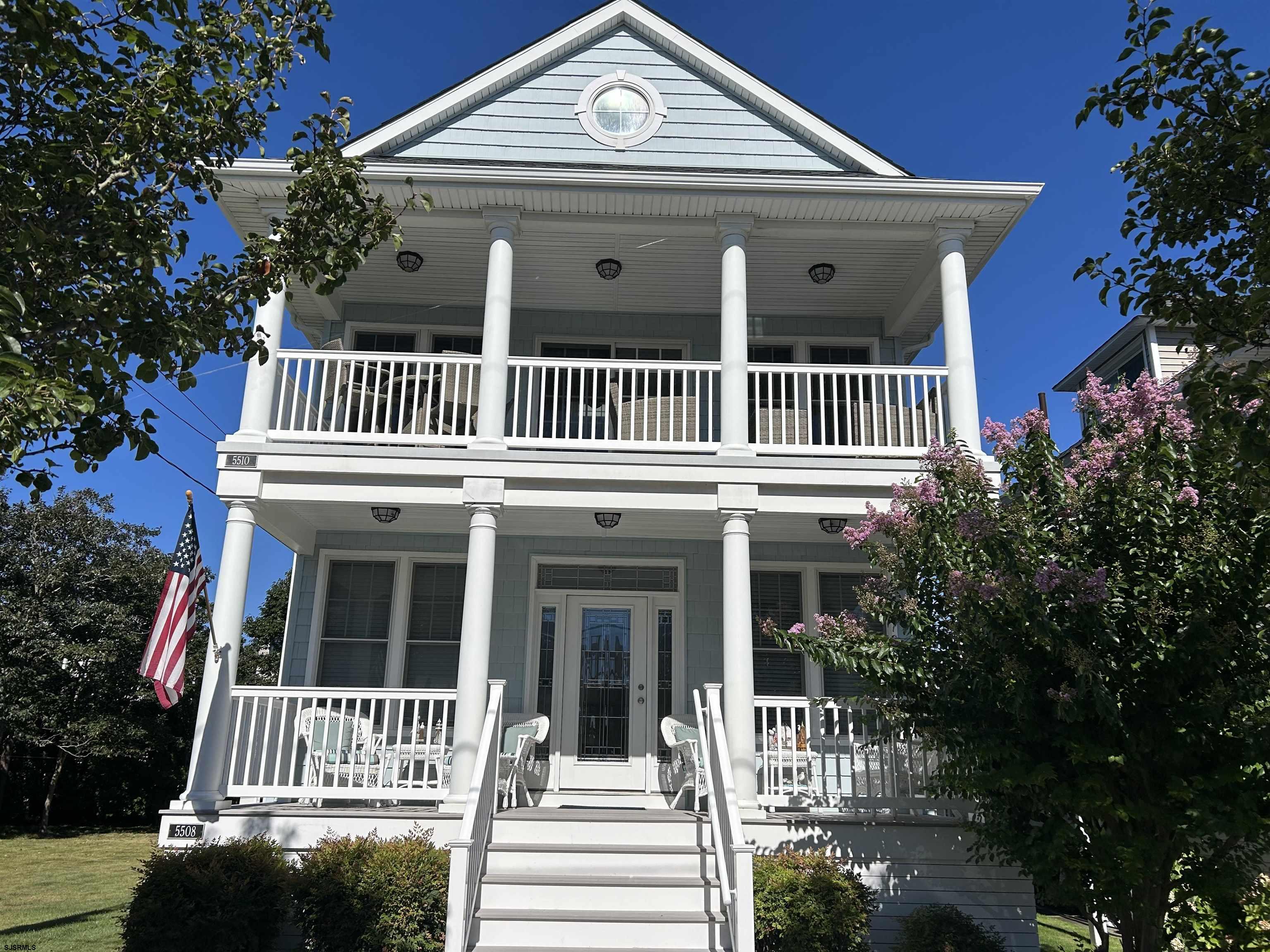 front view of a house with a porch