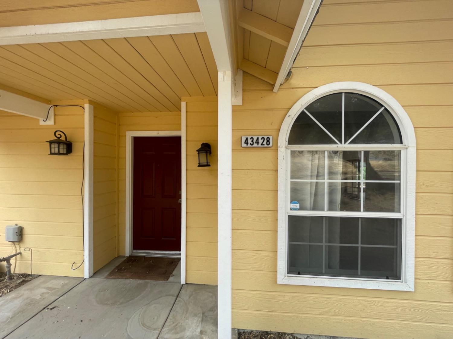 a view of front door of a house