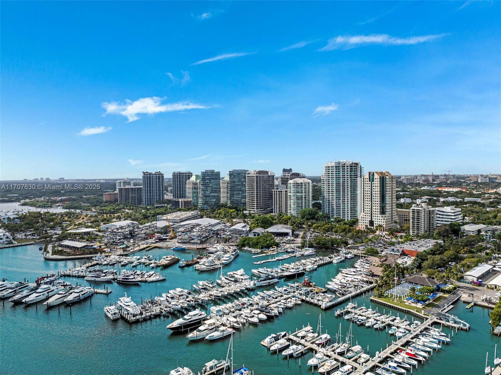 a view of a city with tall buildings