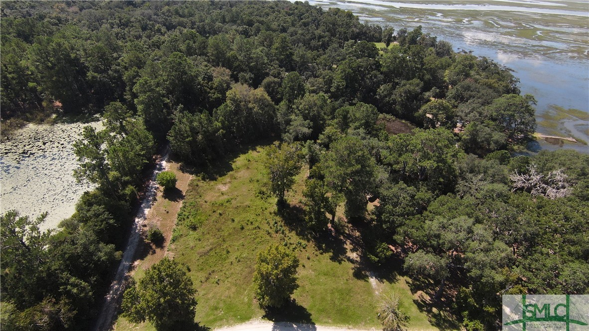 Aerial shot of property