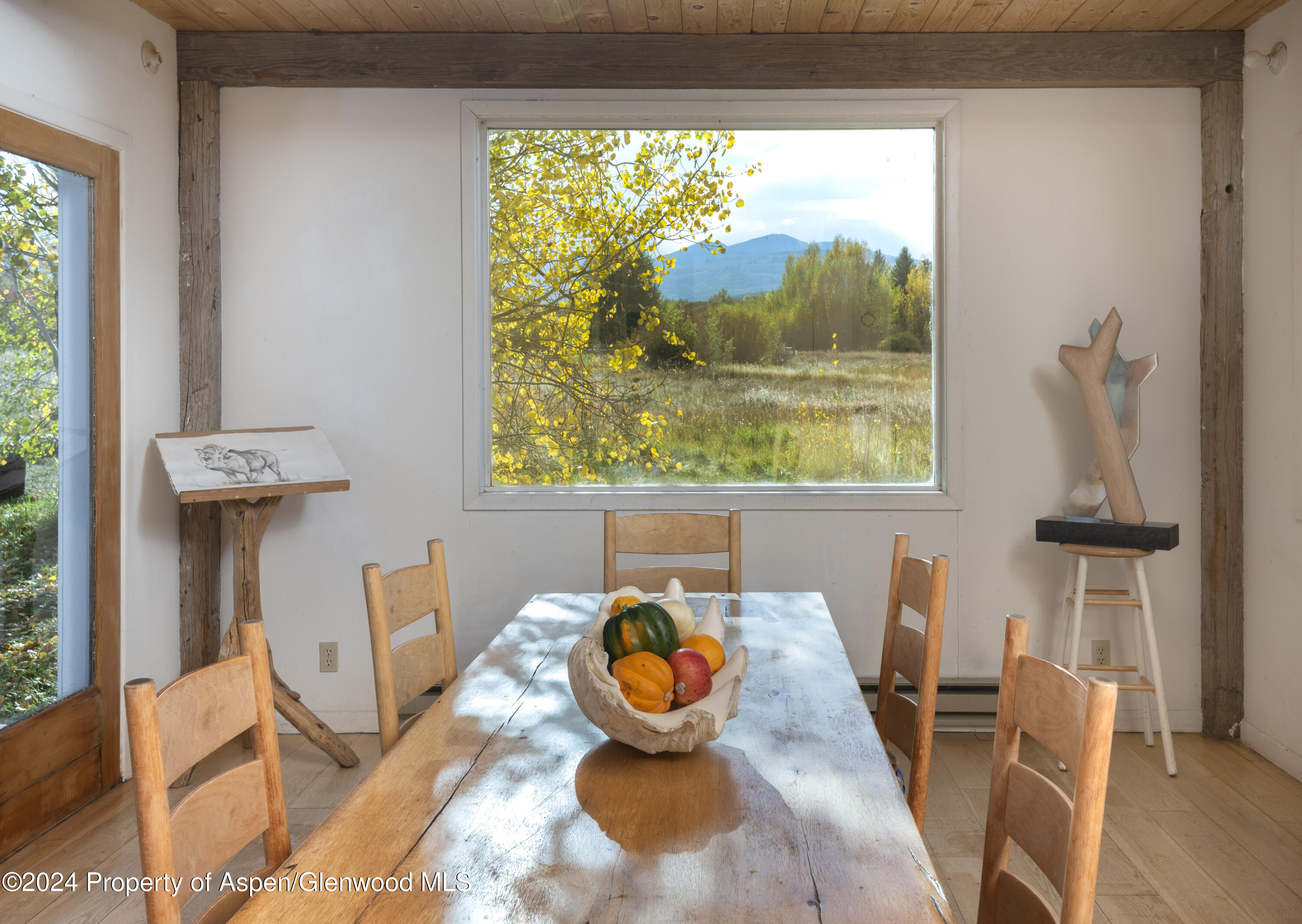 Sopris views from dining area