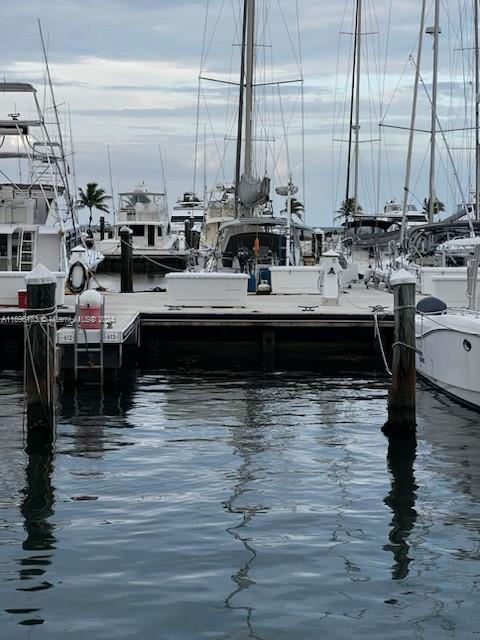 a view of a ocean with boats