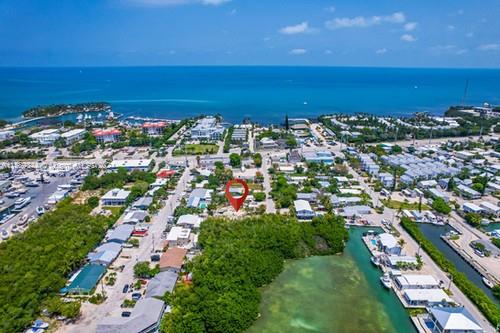 a view of city and ocean