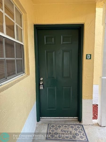 a view of a entryway door