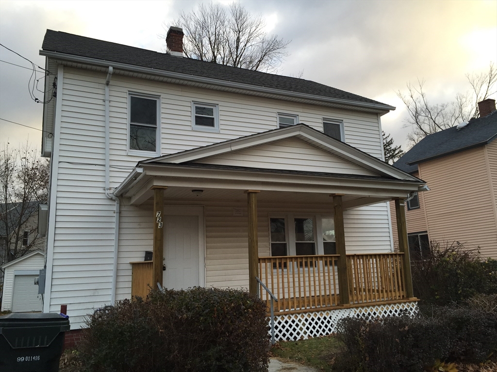 a front view of a house