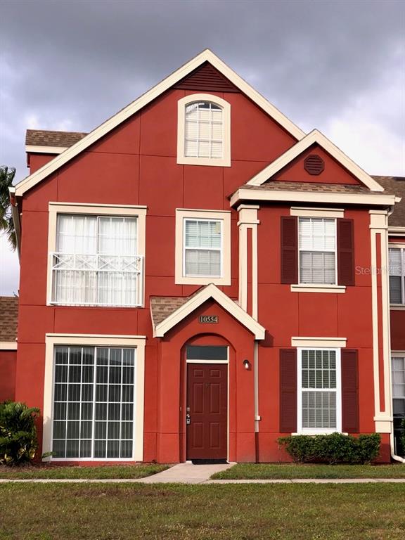 a front view of a house