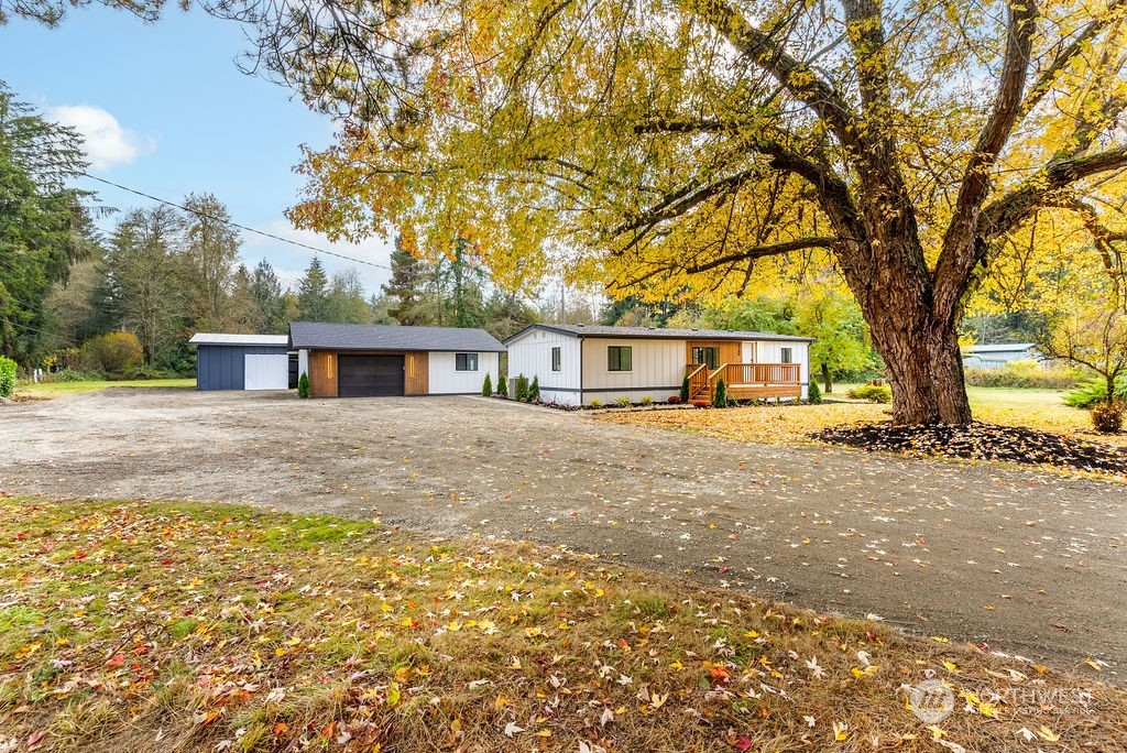 a house view with a outdoor space