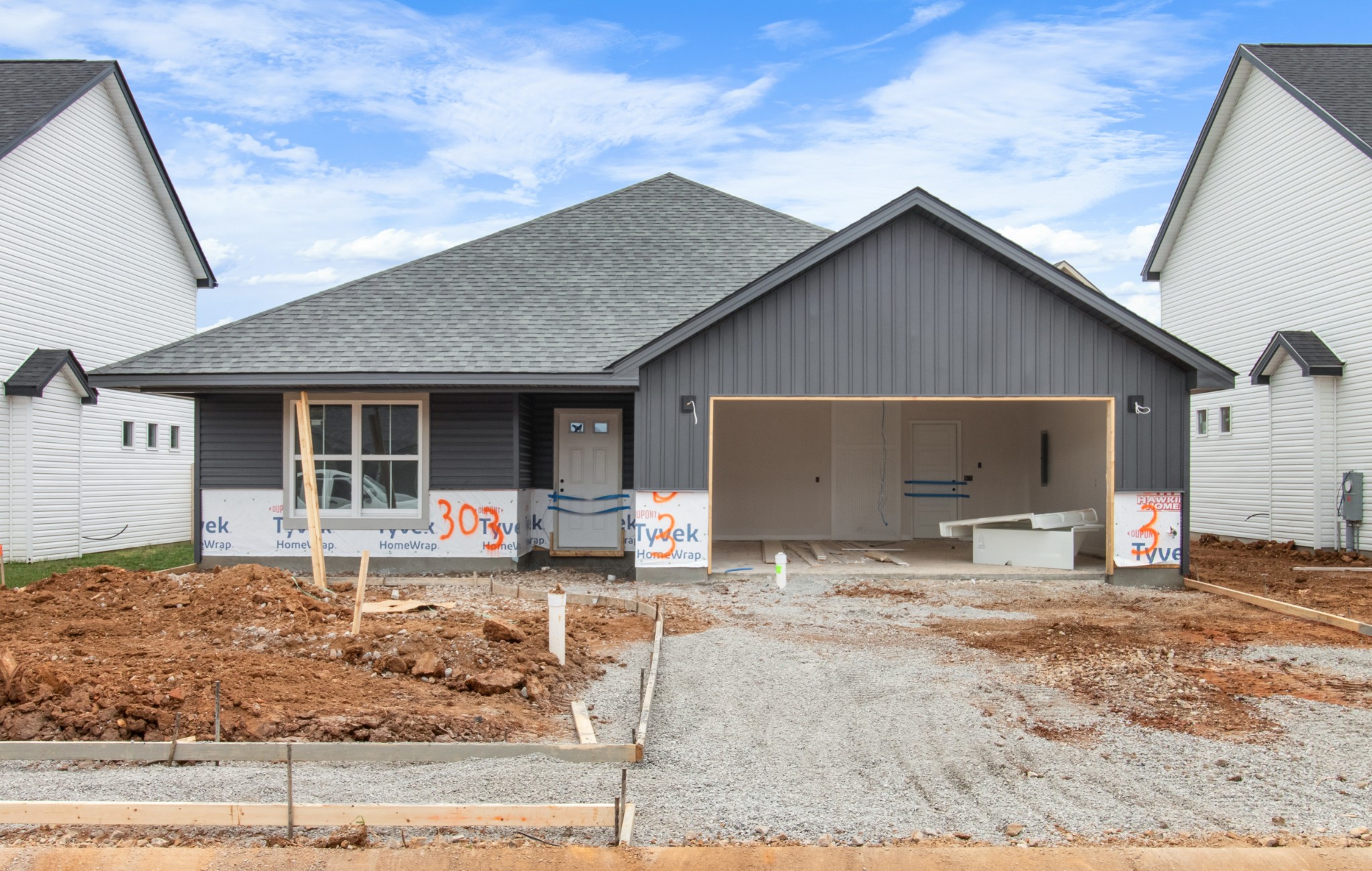 a house view with a sitting space