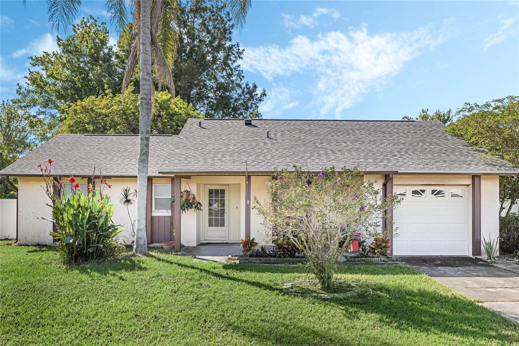 front view of house with a yard