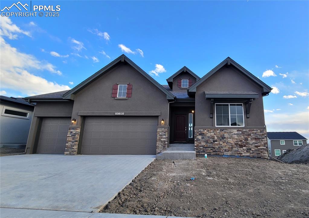 Hillingdon-Ranch Plan-European Elevation-3 Car Garage-Finished Walk Out Basement with 9' Ceilings-Energy Rated-Desirable Highline at Wolf Ranch Community!