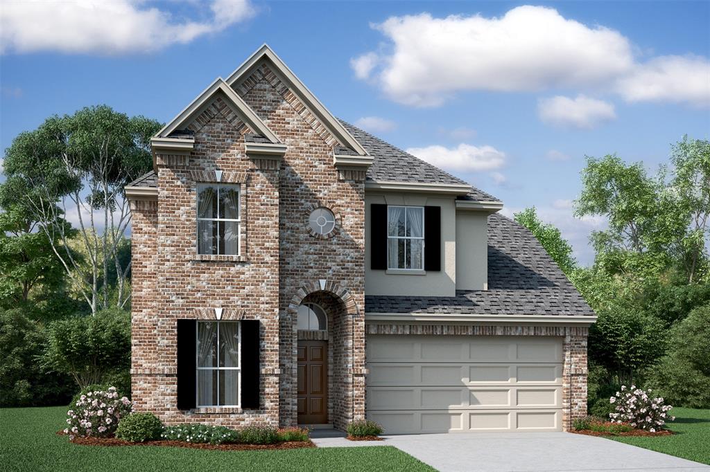 Stunning Ashville home design by K. Hovnanian® Homes with elevation D in beautiful Oakwood Estates. (*Artist rendering used for illustration purposes only.)