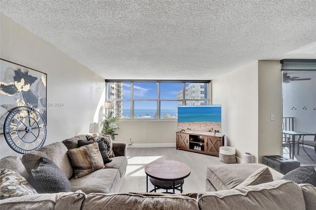 $430,000 | 1400 South Ocean Drive, Unit 708 | Trafalgar Towers Condominiums