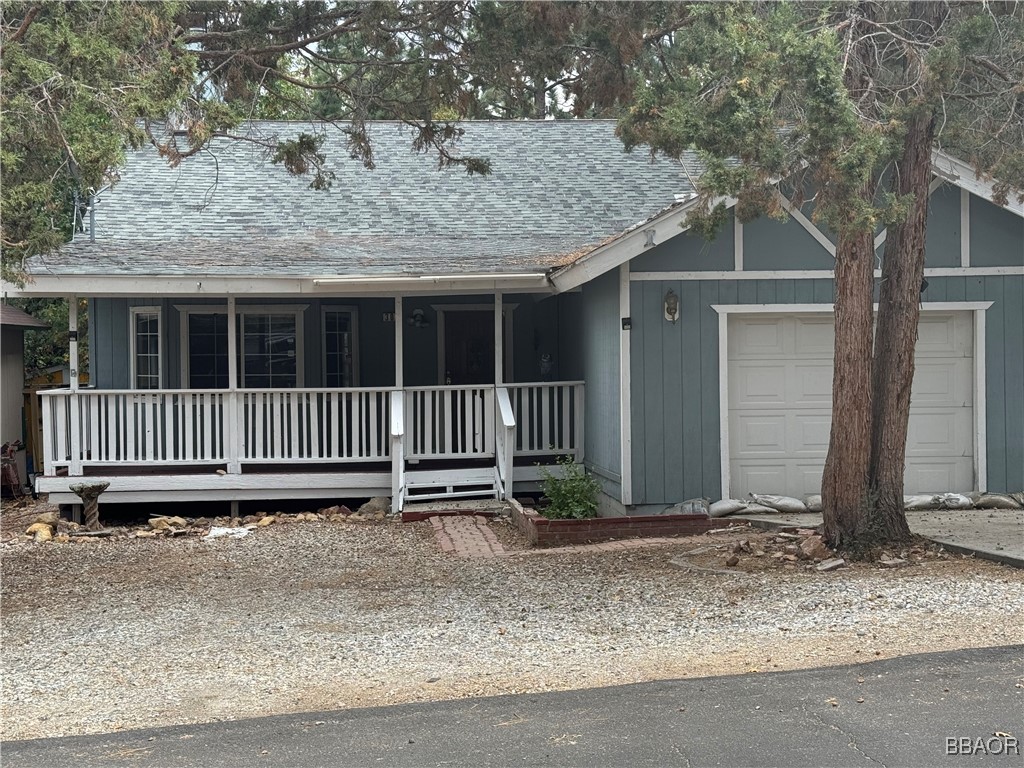 front view of a house with a porch