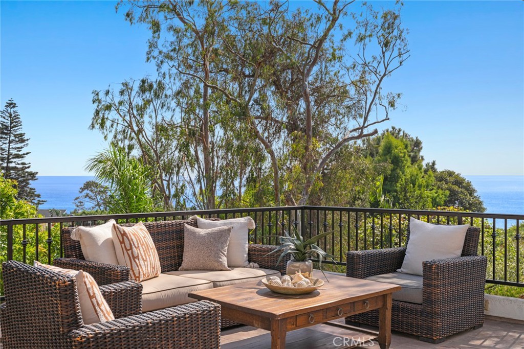 a view of a patio on the roof deck