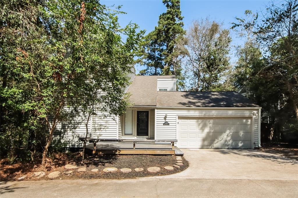 front view of a house with a outdoor space